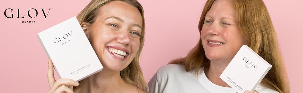 Glov Header Image, happy mother and daughter holding Glov products.